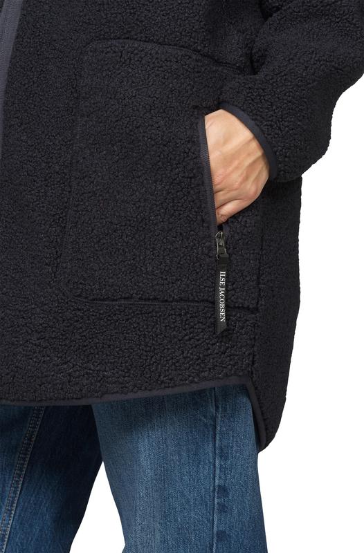 Ilse Jacobsen Bonded PIle Jacket - Navy