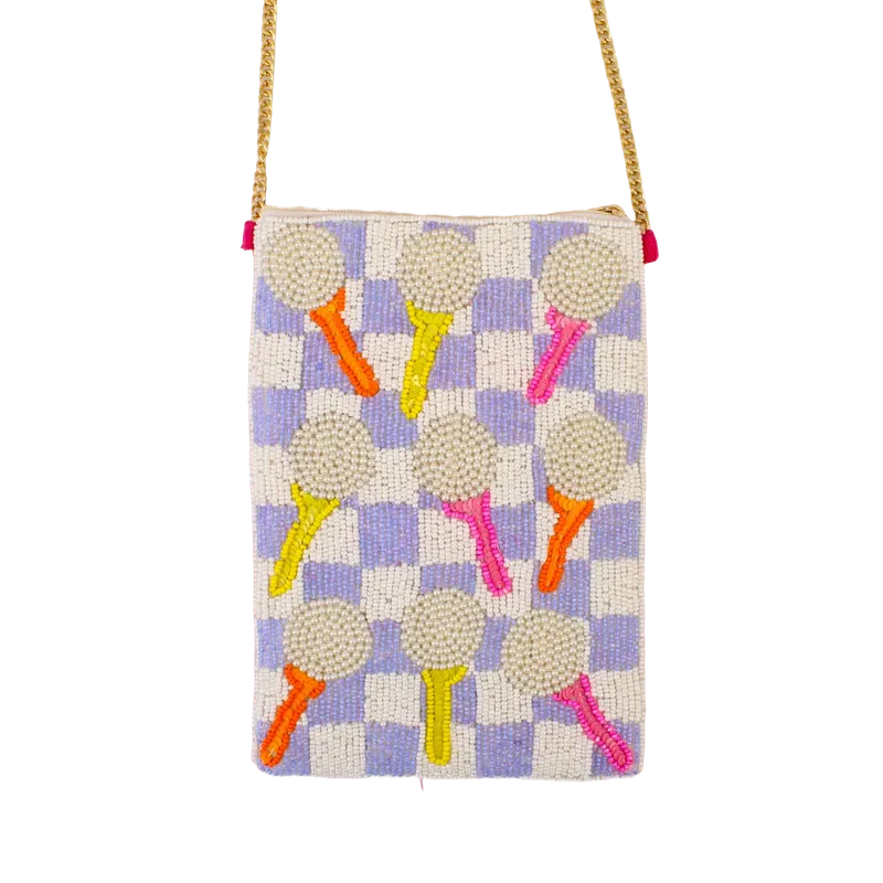 Best of Golf Beaddie Phone Crossbody - Putts and Pearls (Lavender)