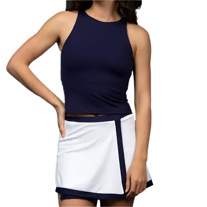 Smith & Quinn Birdie Skort - White/Navy