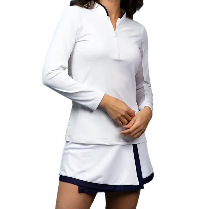 Smith & Quinn Birdie Skort - White/Navy