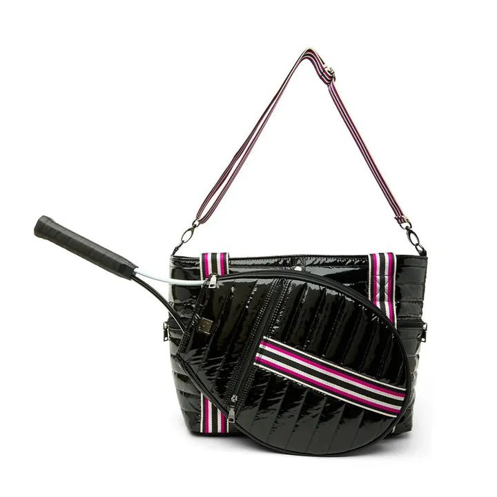 Think Royln Love All Tennis Bag - Black Patent