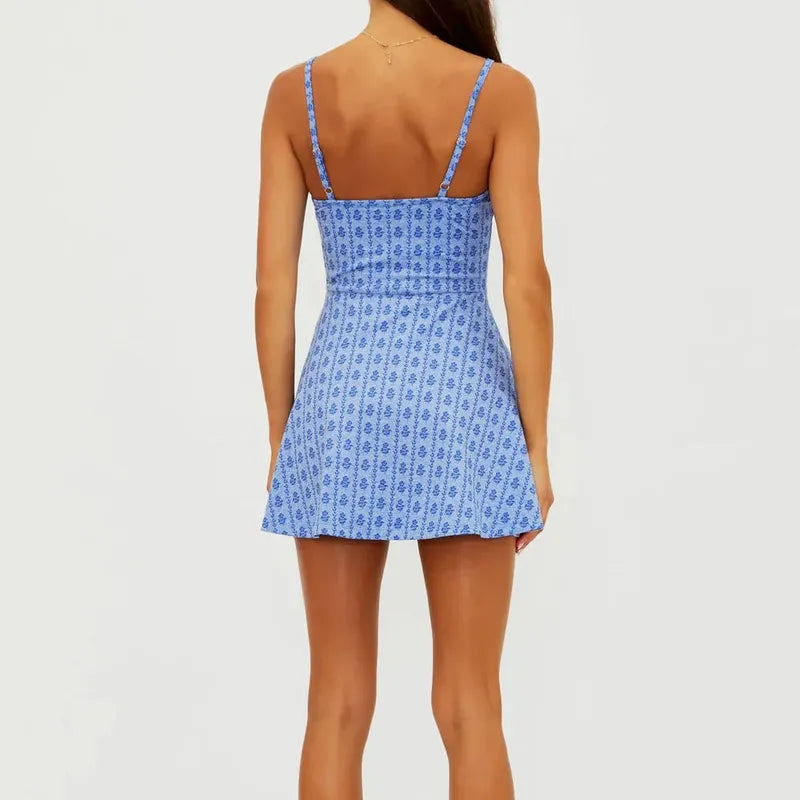 Beach Riot Ari Dress - Blue Floral