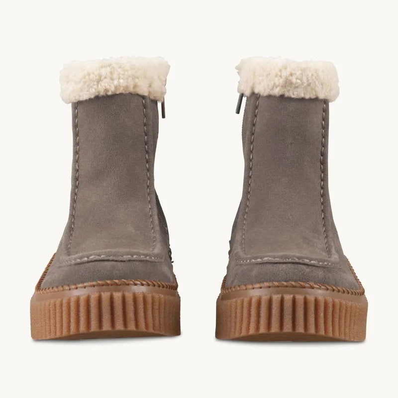 Ilse Jacobsen Suede/Shearling Boots - Falcon Clay