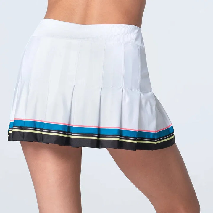 Lucky In Love Stripe Hype Skort - White