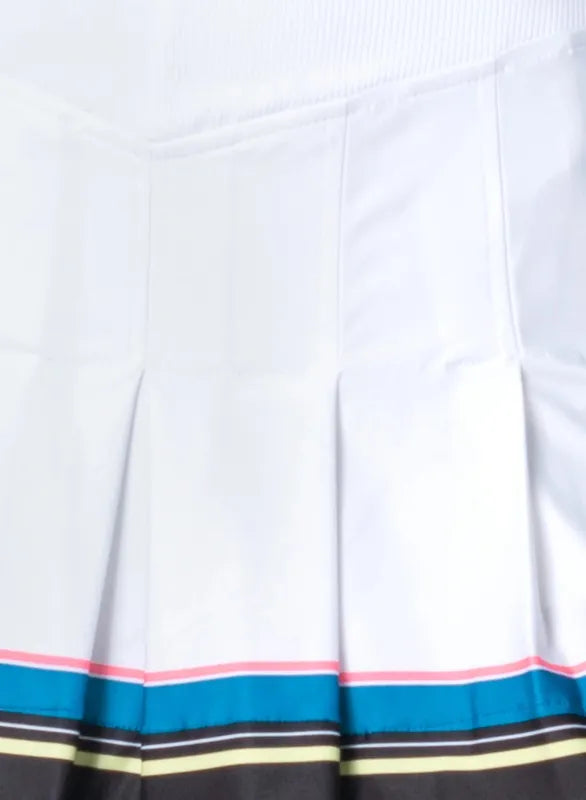 Lucky In Love Stripe Hype Skort - White