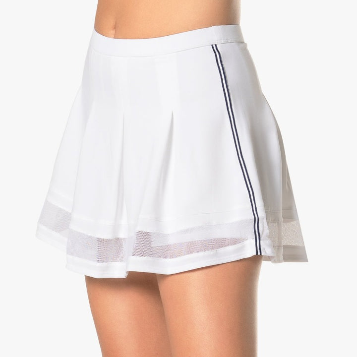 Lucky In Love Hi Waist Premier Skort(13.5")- White