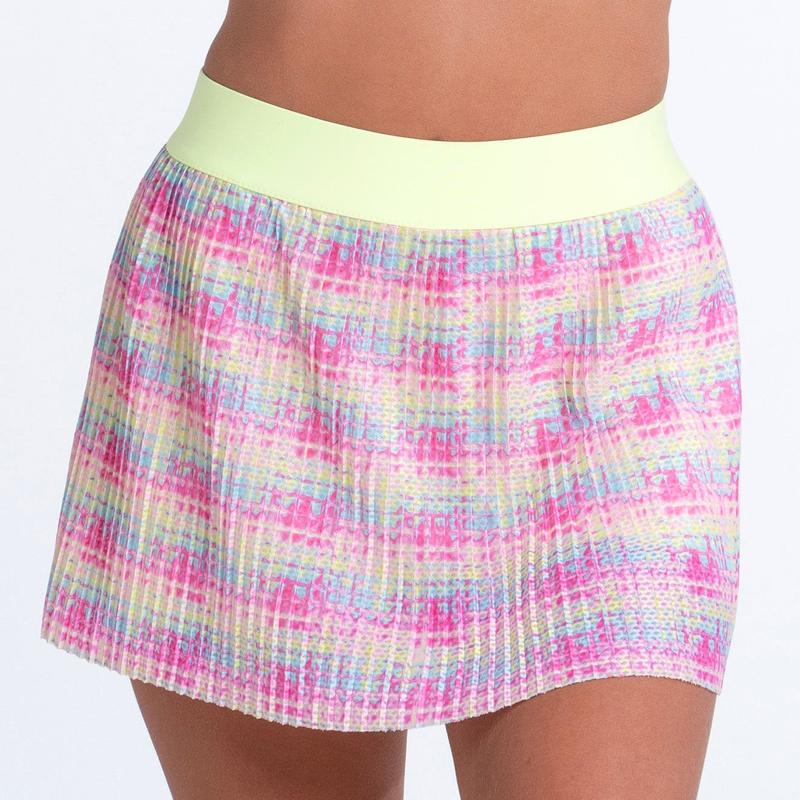 Lucky In Love Glow Get'Em Pleated Skort - Pink Multi