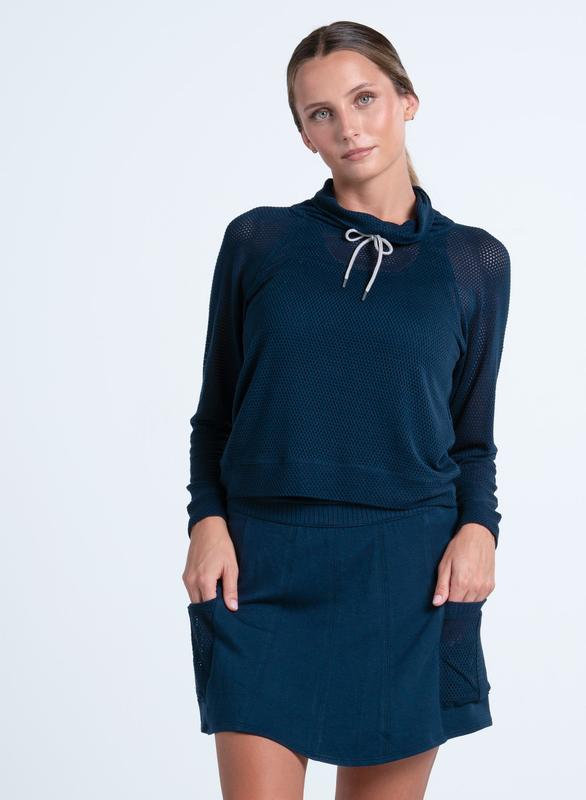 Lucky In Love Breezy Cargo Skort - Navy