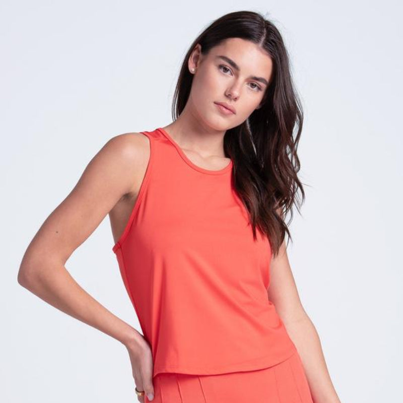 Lucky In Love Double Classic Tank - Flame Orange