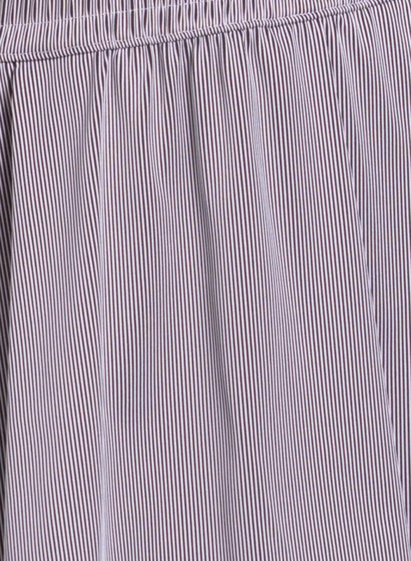 Lucky in Love High Waist Rib Sport Cord Skort - White/Black