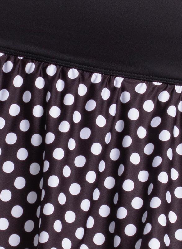 Lucky in Love Spot On Flounce Skort - Black/White