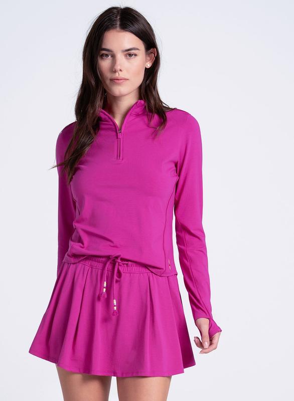 Lucky In Love High Waist Pima Skort - Pink