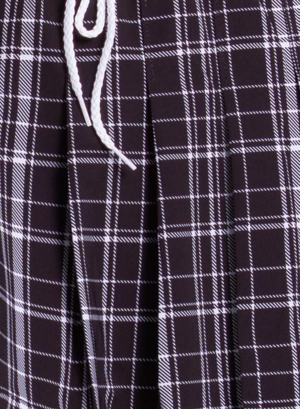 Lucky in Love High Waist Positively Plaid Skort - Black/White