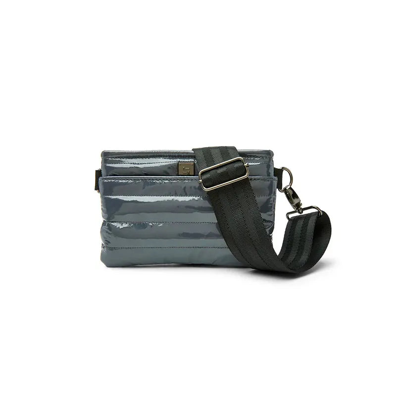 Think Royln Bum Bag/Crossbody - Carbon Patent