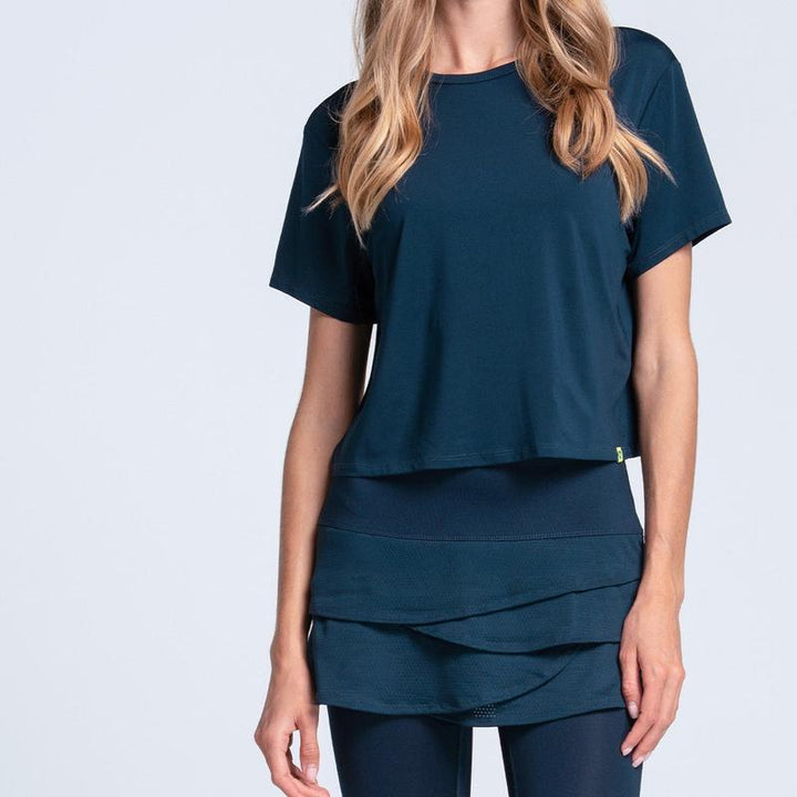 Lucky In Love Power Box Tee - Navy