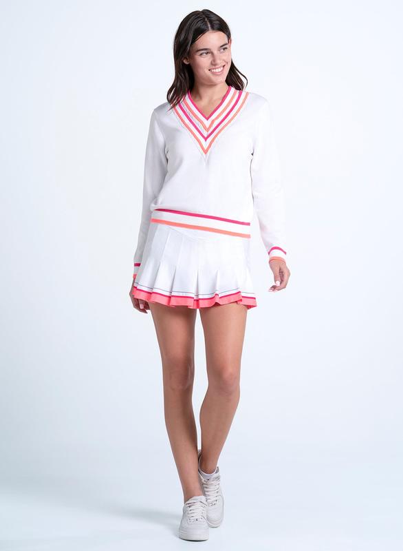 Lucky In Love Victory Sweater - White