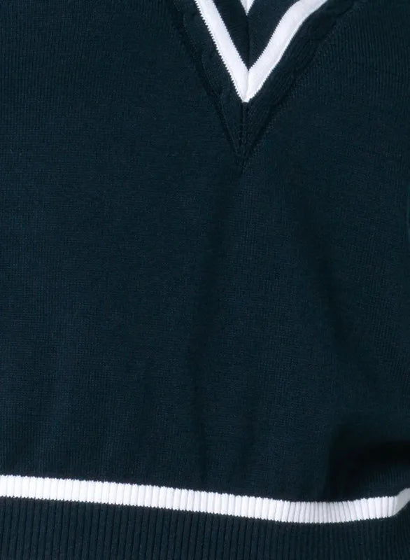 Lucky In Love Victory Sweater - Navy/White