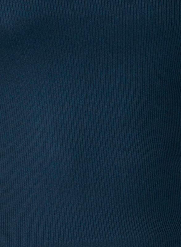 Lucky In Love Racer Rib Tank - Navy