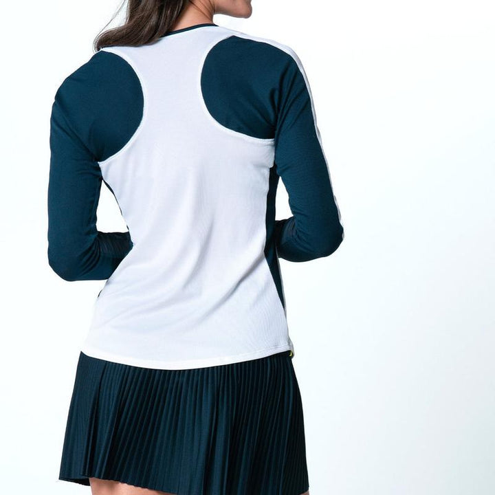 Lucky in Love Love Bound L/S Top - White/Navy