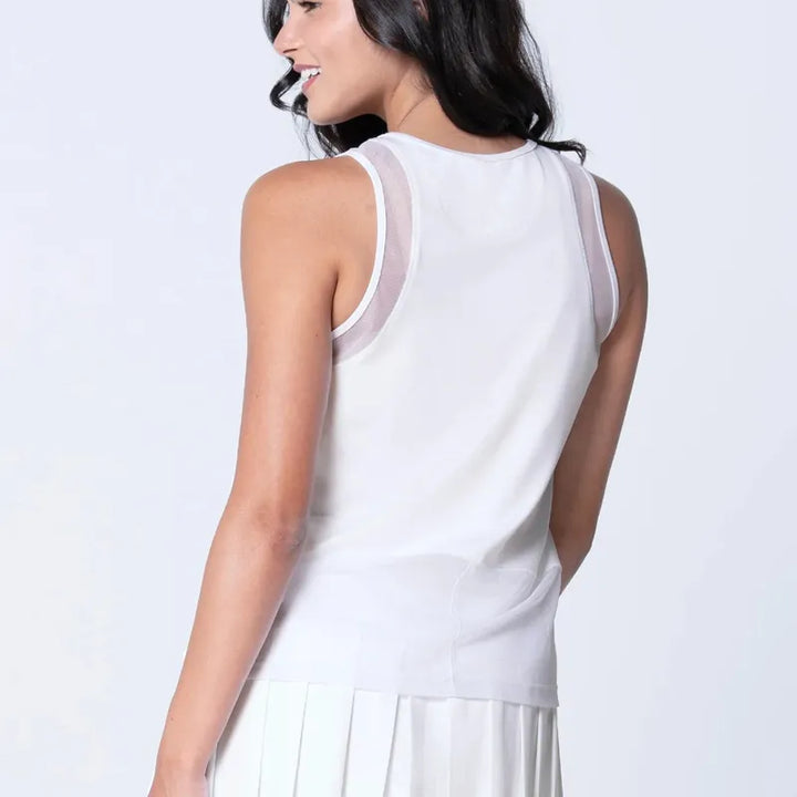 Lucky In Love Level Up Tank - White