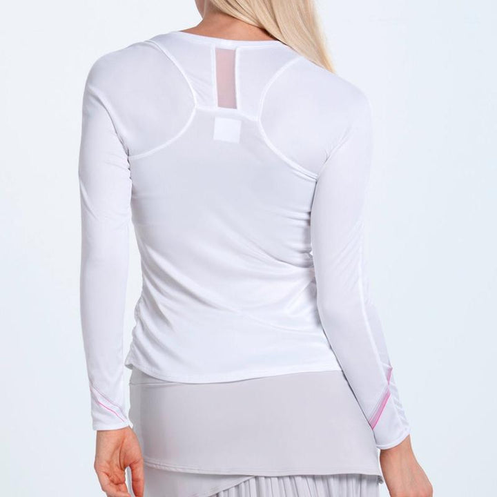 Lucky In Love Weave It to Me L/S Top - White