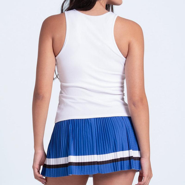 Lucky In Love Bold Statement Tank - White