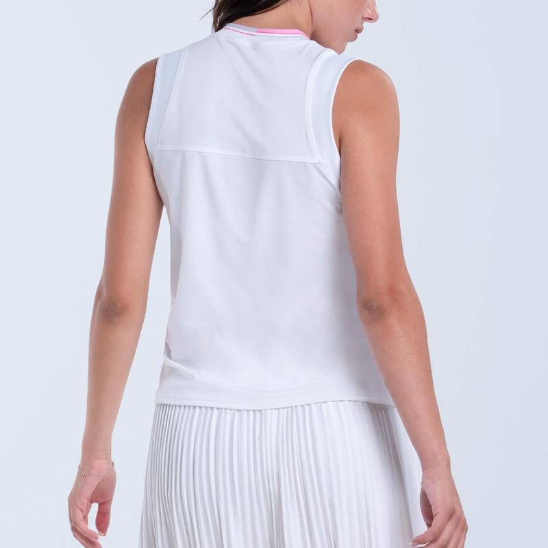 Lucky In Love Weave It to Me Tank - White