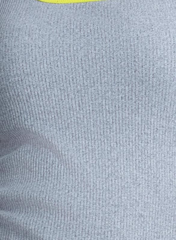 Lucky In Love Court Rib Racerback Tank - Grey