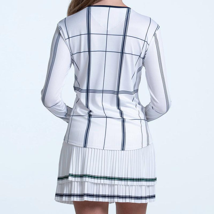 Lucky In Love Preppy Love L/S Top - White
