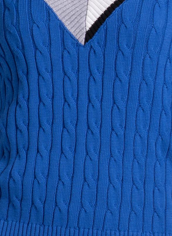 Lucky In Love Bold Play Sweater - Parisian Blue