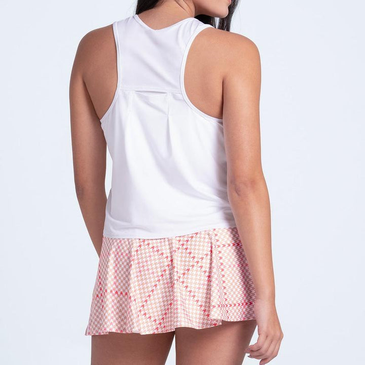 Lucky In Love Double Classic Tank - White/Flame