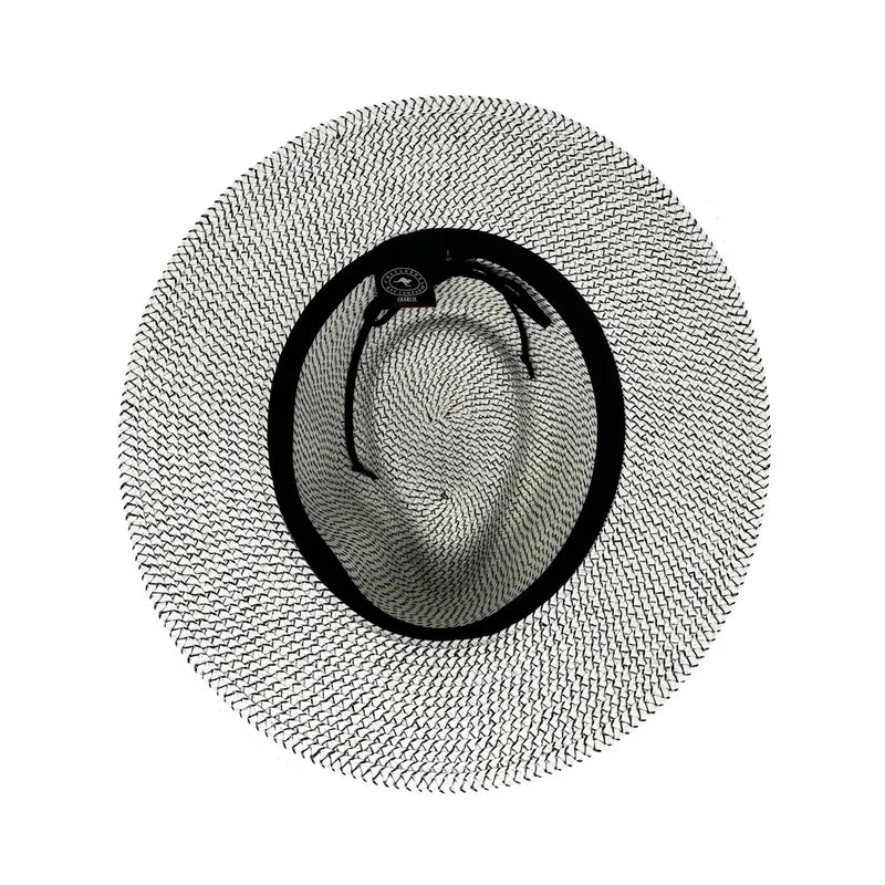 Wallaroo Petite Charlie Fedora - Ivory/Black