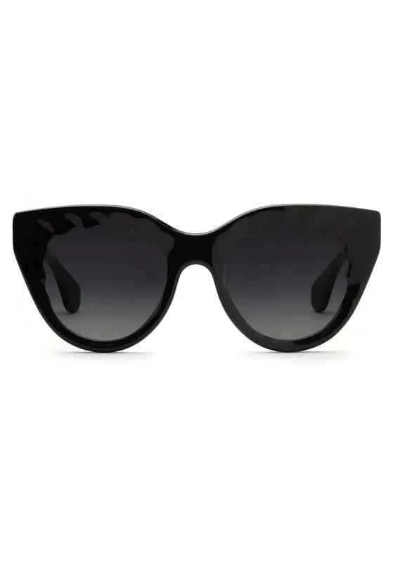 Krewe Charlotte Sunglasses - Black/Crystal