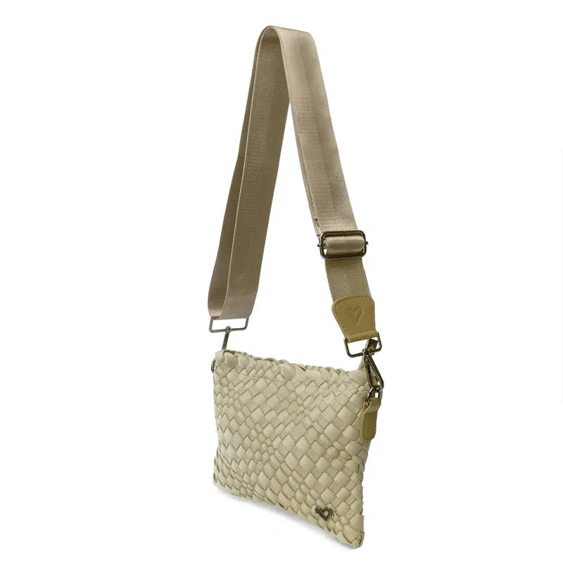 preneLOVE Charlotte Woven Crossbody - Khaki