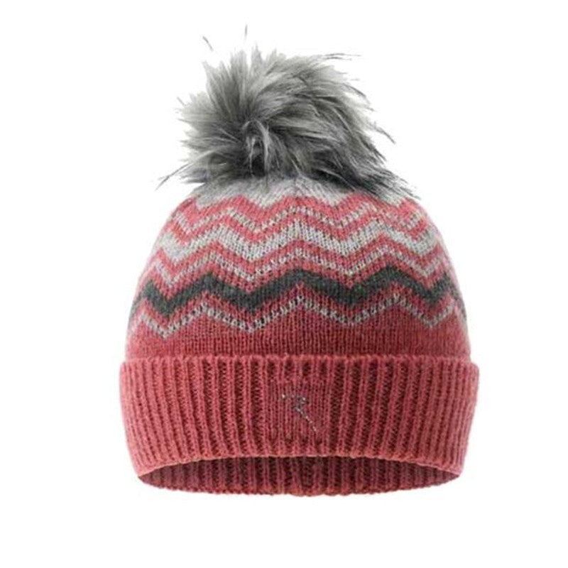 Chervò Wiolet Pompom Hat - Pink/Grey