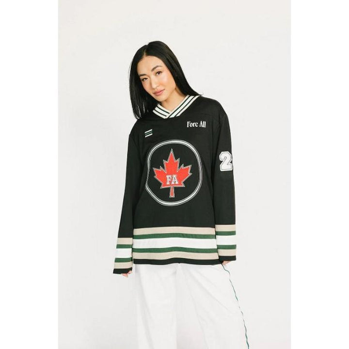 Fore All Women's L/S Chirp Jersey - Black