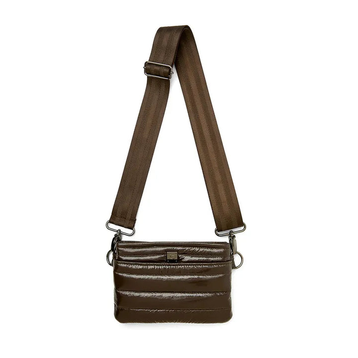 Think Royln Bum Bag/Crossbody - Glossy Chocolate