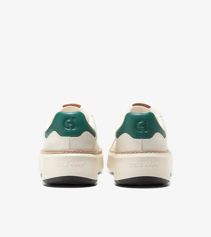 Cole Haan Grandpro Topspin Golf Sneaker - Ivory/Tobacco/Rainforest