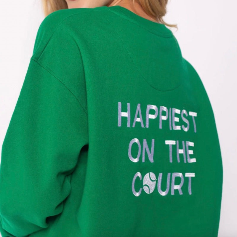 CourtLife Happiest On The Tennis Court Sweatshirt - Various Colours