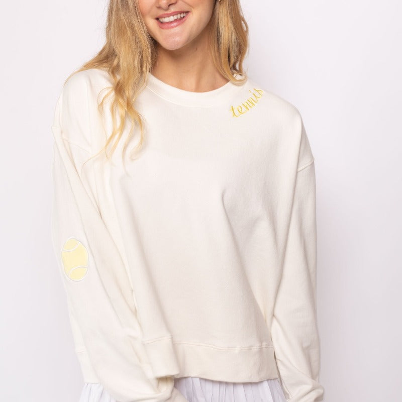 CourtLife Tennis Ball Patch Sweatshirt - Various Colours