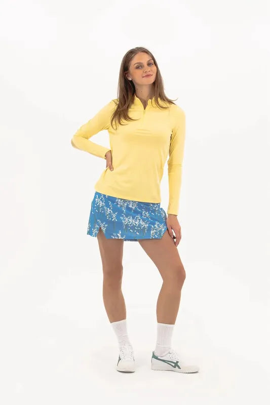 Foray Golf Notched Hem Skort - Lily of the Valley