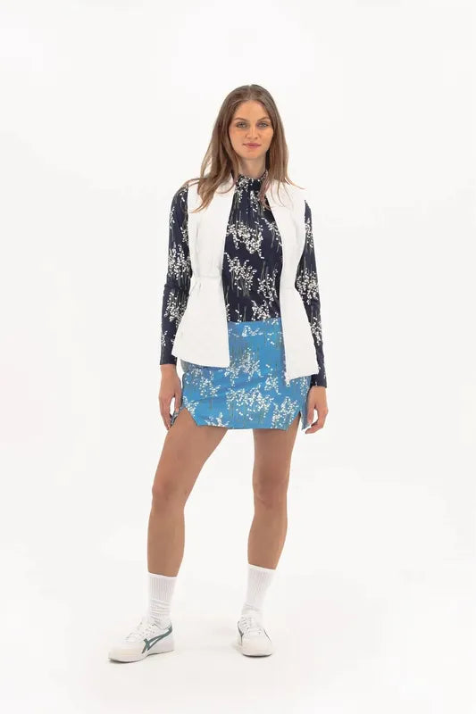 Foray Golf Floral Sun Shirt - Lily of the Valley