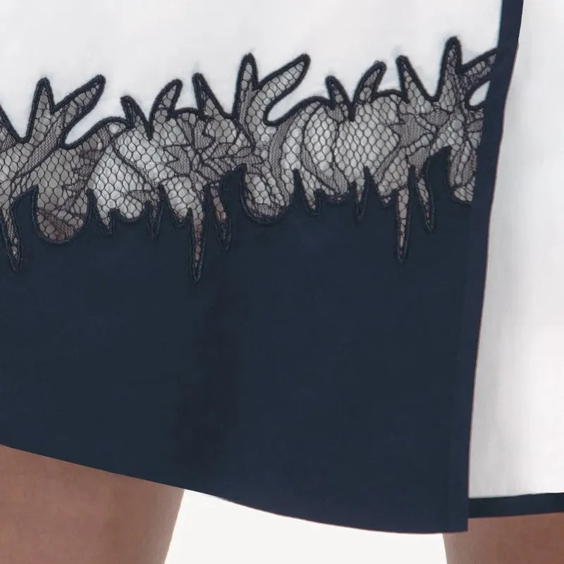 Foray Golf Lace Insert Skort - White/Navy