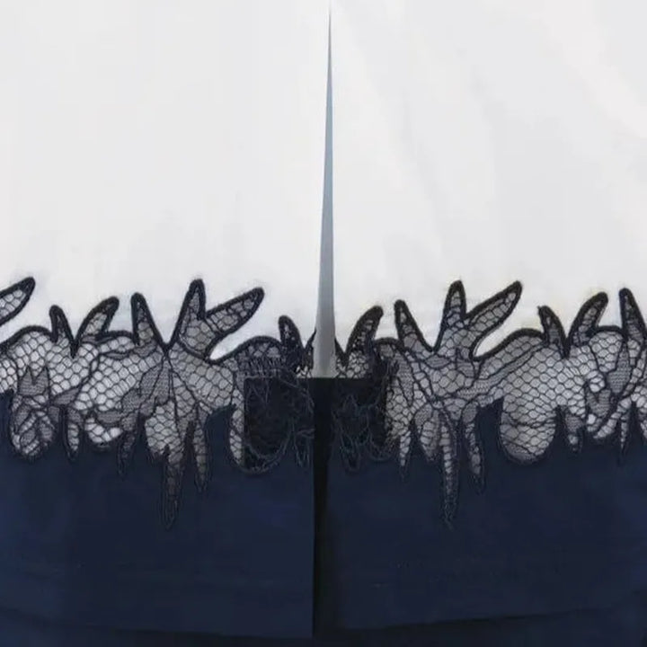 Foray Golf Lace Insert Double Layer Jacket - White/Navy
