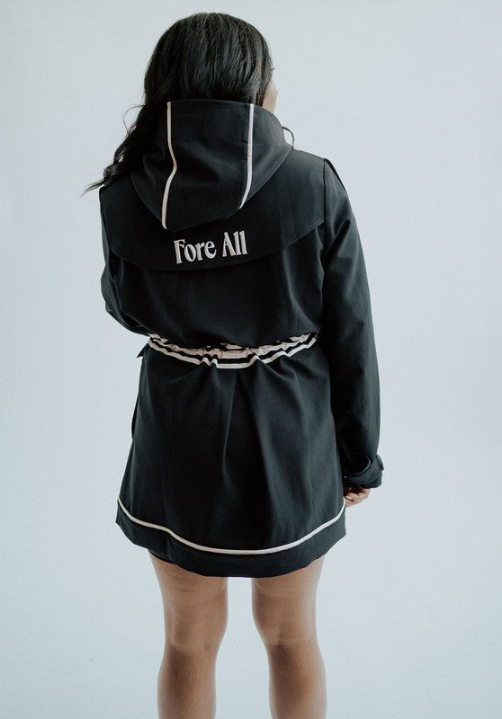 Fore All Windsor Rain Jacket - Black