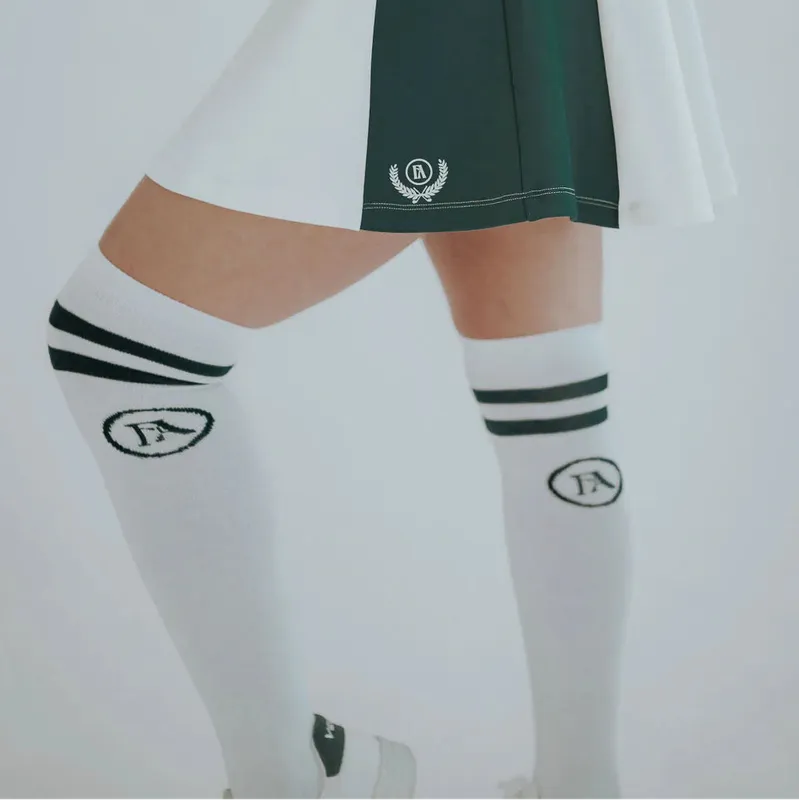 Fore All Shane Knee Socks - White/Green