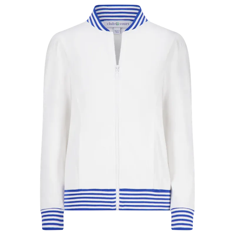 Club & Court Dynasty Jacket - White/Blue