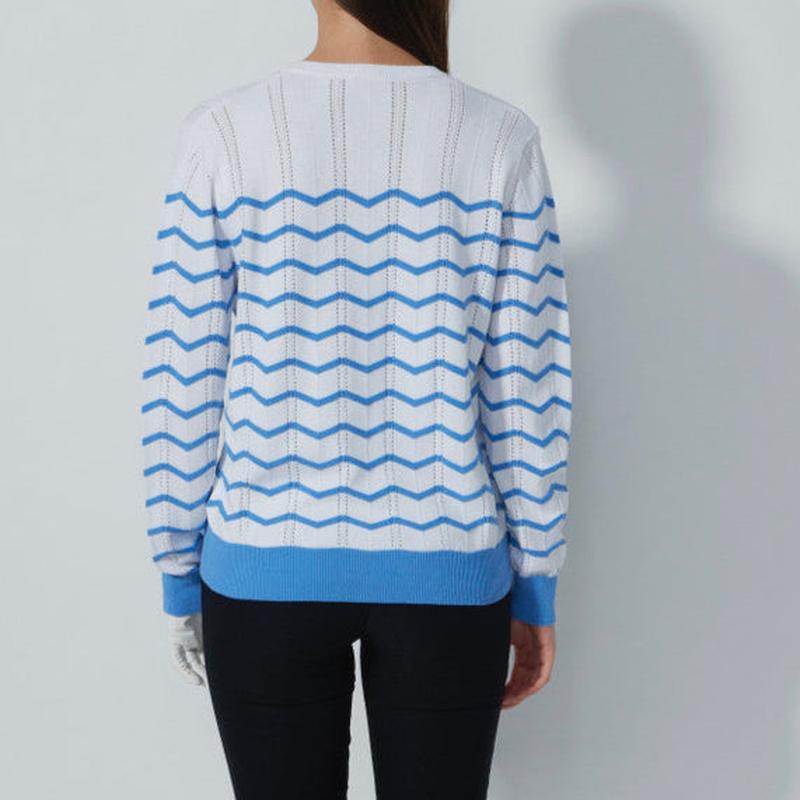 Daily Sports Wave Sweater - Blue/White