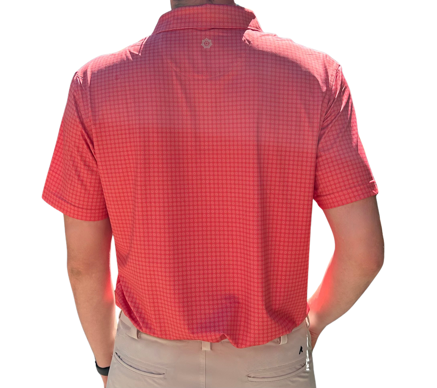 Danini Men's S/S Polo - Coral Print