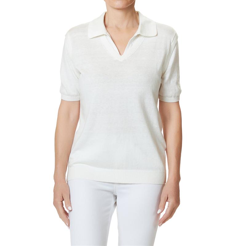 Devon Halsey Jojo Cashmere Sweater - White